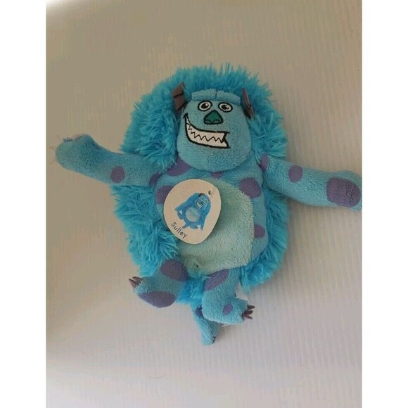Disney Pixar Sulley Monsters Inc HideAway Pets Foldable 5" Stuffed Plush Toy - Picture 1 of 7